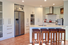 White modern family kitchen
