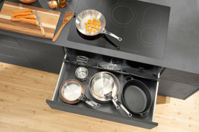 Pot and Lid Drawer Kitchen Storage by Blum