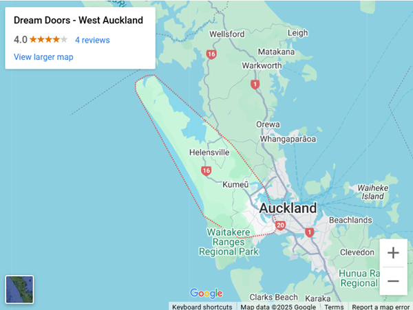 West Auckland map
