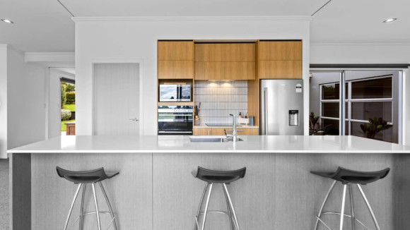 modern kitchen renovation christchurch wood cabinets white island