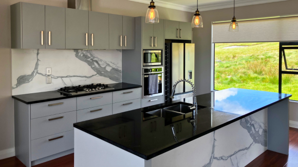 marble splashback renovation