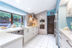 modern tiled kitchen
