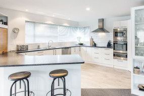 open plan kitchen